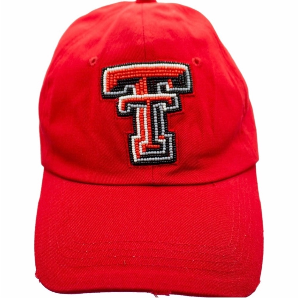NEW Texas Tech Beaded Ball Cap Women’s Men’s Game Days